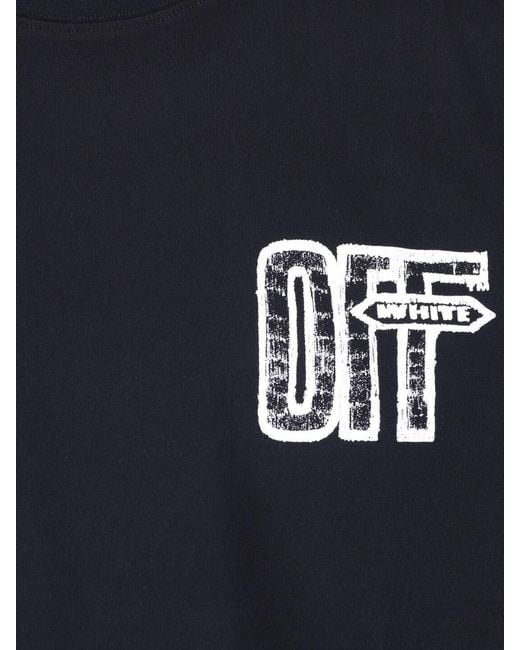 Off-White c/o Virgil Abloh Black Style Cotton T-Shirt For for men