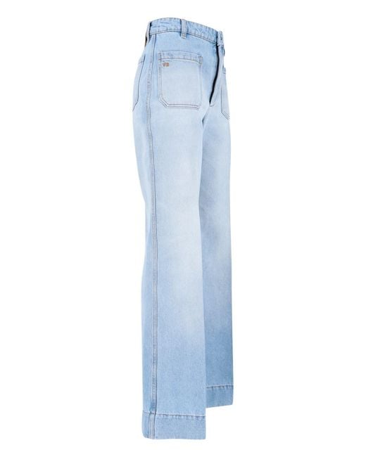 Victoria Beckham Blue Alina Jeans