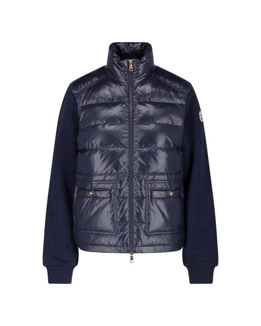 Moncler Blue Padded Cardigan