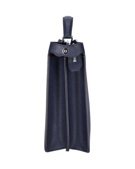 Fendi Blue 'Peekaboo Iseeu' Handbag for men