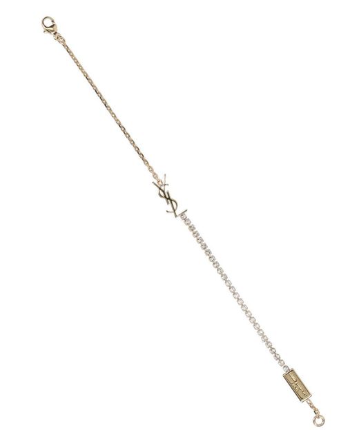 Saint Laurent Metallic "cassandre" Bracelet