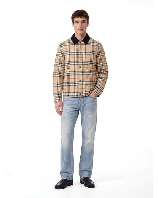 Burberry Blue Polyamide Jacket With Clean, Modern Finish for men