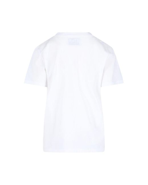 T-Shirt Logo di Golden Goose Deluxe Brand in White
