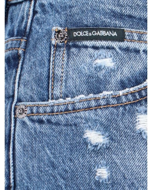Jeans Destroyed di Dolce & Gabbana in Blue