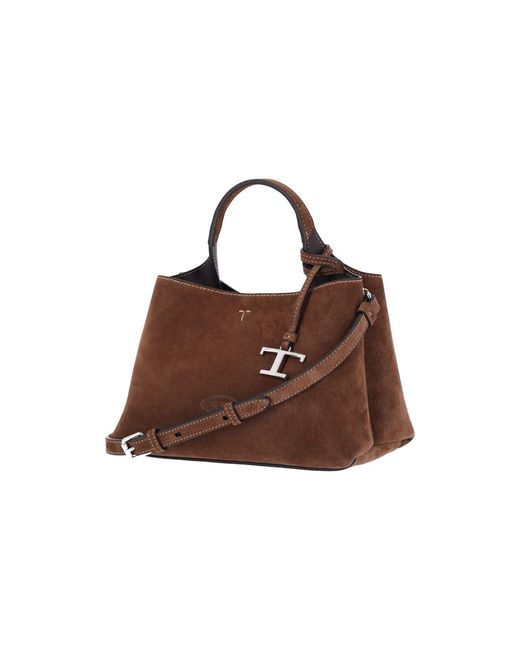 Borsa Mini In Suede di Tod's in Brown