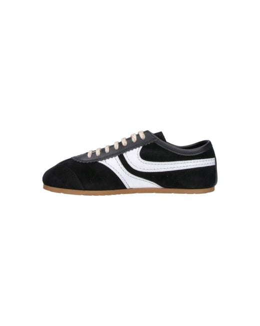 Dries Van Noten Black Suede Sneakers