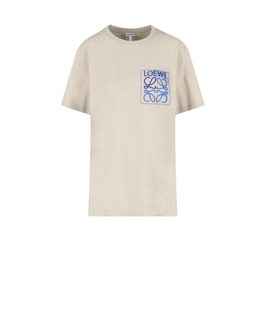 Loewe T-shirt Logo Anagram in White for 