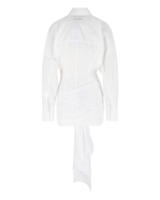 The Attico White Dresses Cotton