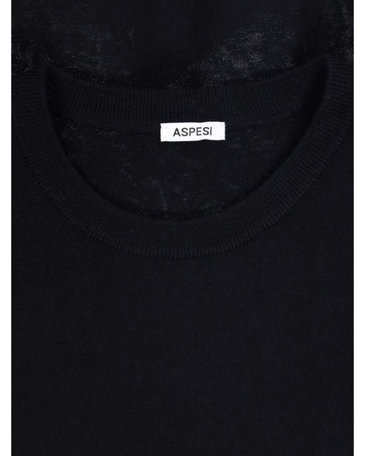 Aspesi Blue Virgin Wool Sweater