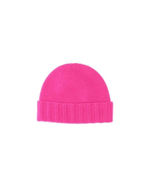 Drumohr Pink Cashmere Beanie for men