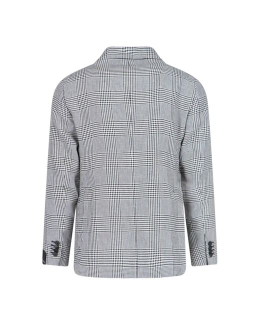 Blazer Monopetto Pied De Poule di Tagliatore in Gray da Uomo