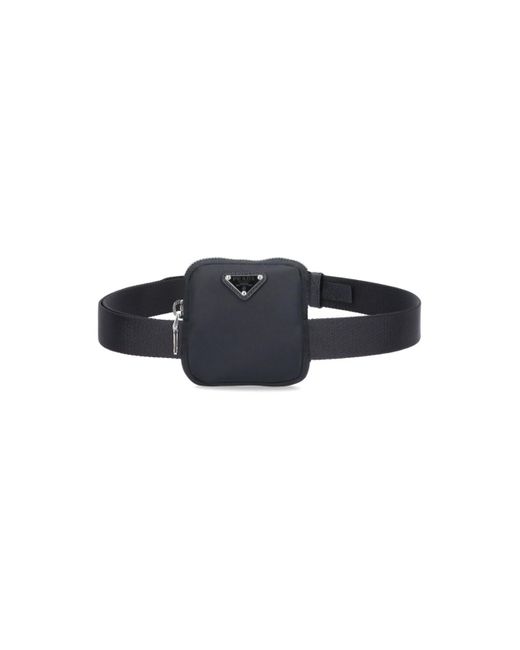 Prada Blue Pouch Belt for men