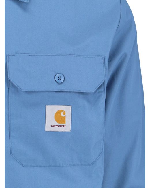 Carhartt Blue 'l/s Craft' Shirt for men
