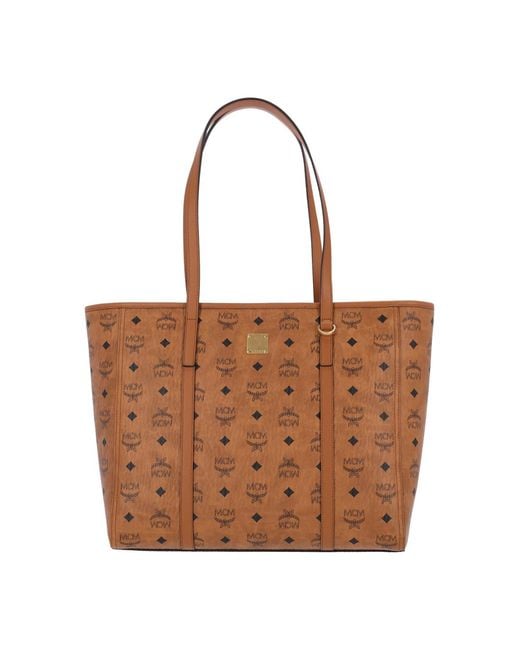 MCM Brown Liz Large Tote Bag