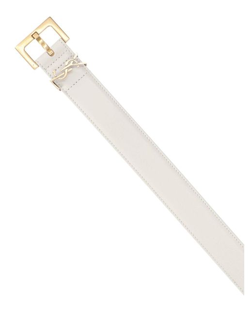 Cintura "Cassandre" di Saint Laurent in White