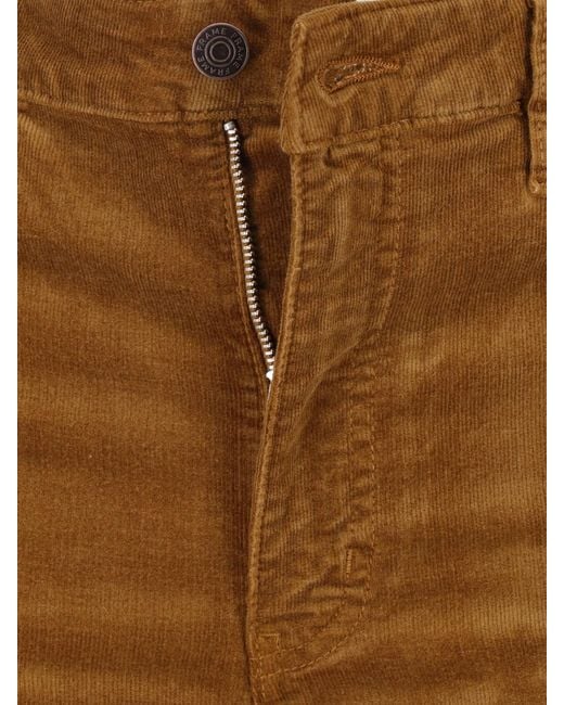 FRAME Brown Flared Pants "The Corduroy Reboot"