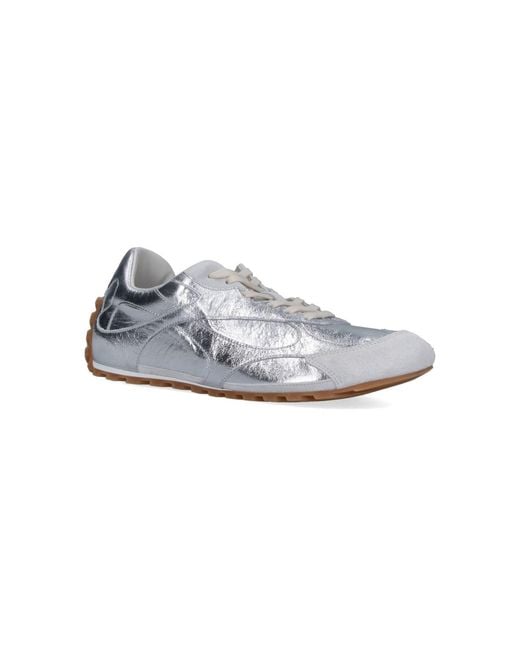 Bottega Veneta Metallic Sneakers "Orbit Flash" for men