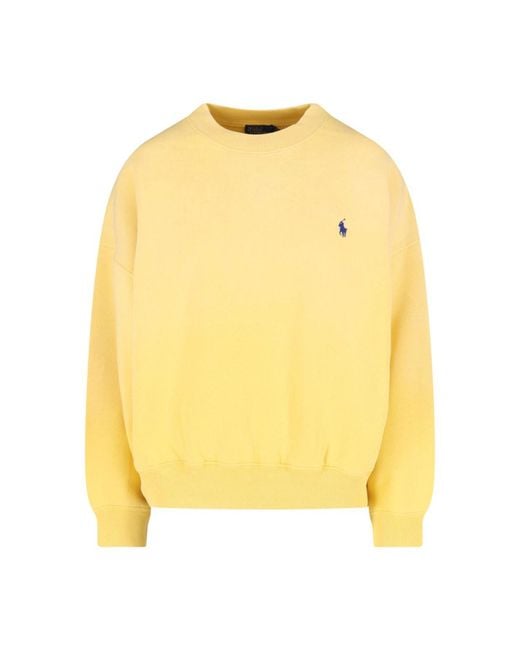 Polo Ralph Lauren Yellow Logo Sweatshirt