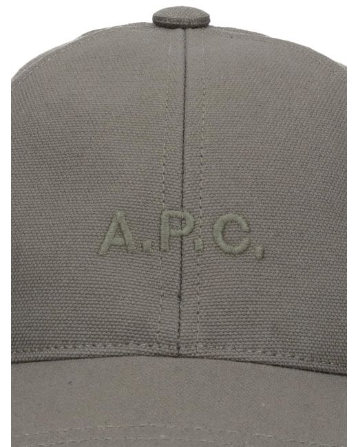 A.P.C. Gray 'charlie' Baseball Cap for men