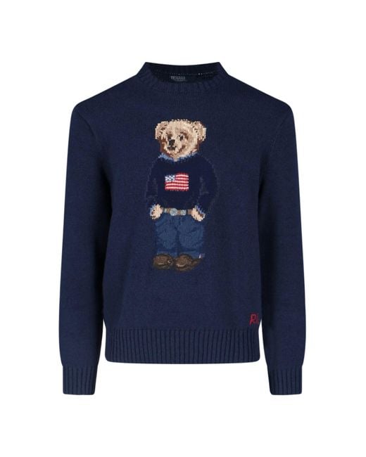 Maglione "Polo Bear" di Polo Ralph Lauren in Blue da Uomo