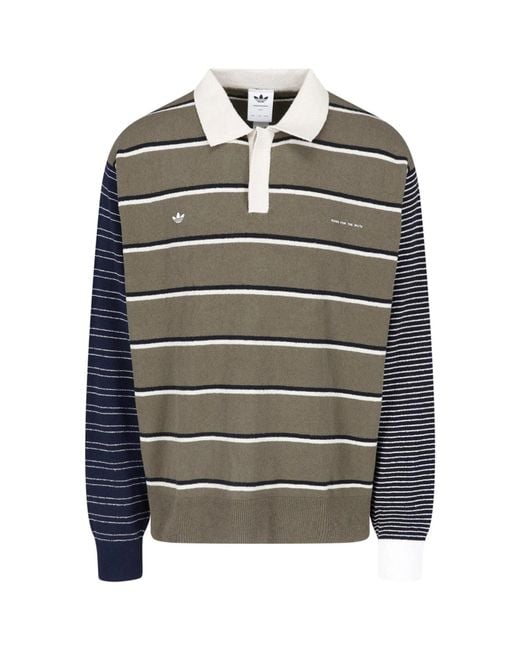 Adidas Gray X Song For The Mute Striped Sweater