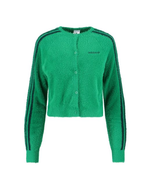 Adidas Green 'Fluffy' Cardigan