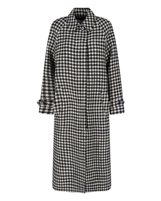 Lardini Gray Wool Coat