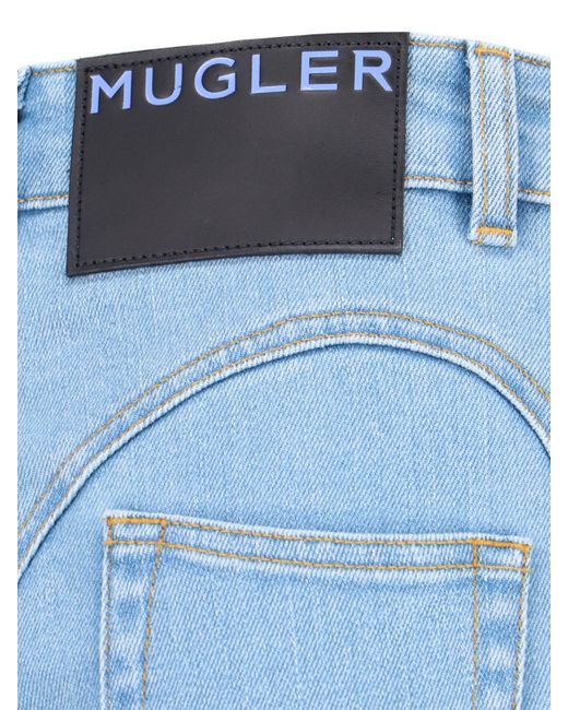 Jeans Dritti di Mugler in Blue
