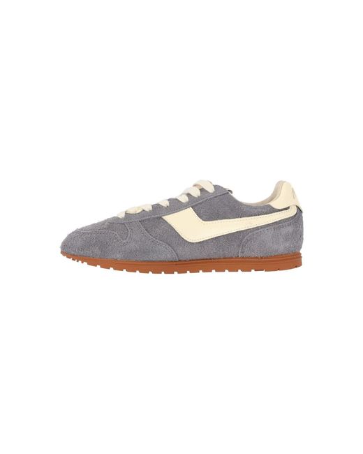 Autry White Suede & Leather Low-Top Sneakers