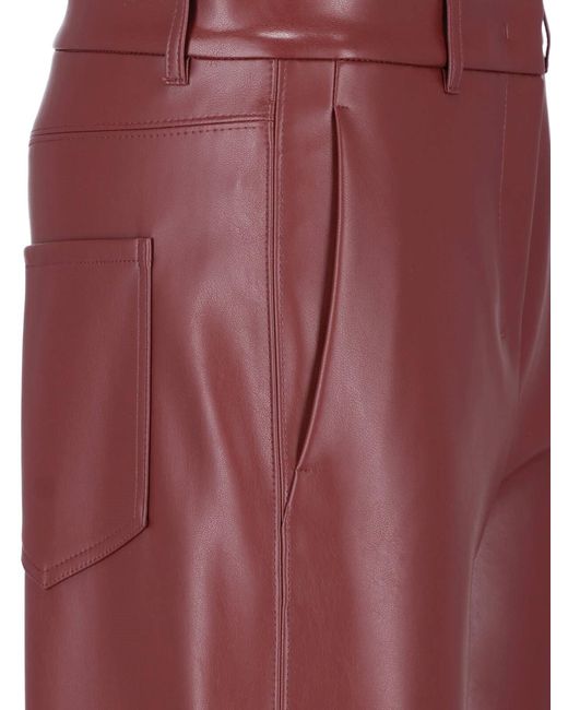 Max Mara Red Straight Pants