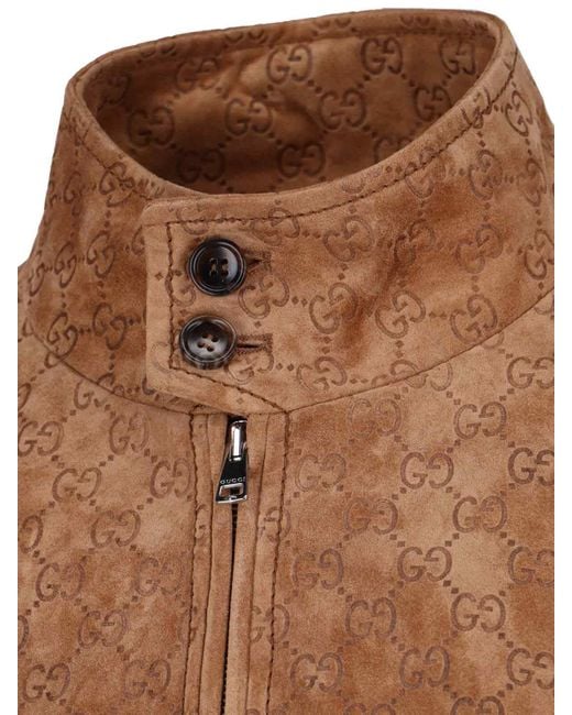 Gucci Brown Logo Jacket for men