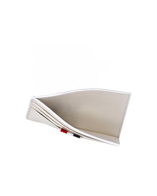 Thom Browne Pink Leather Card Holder