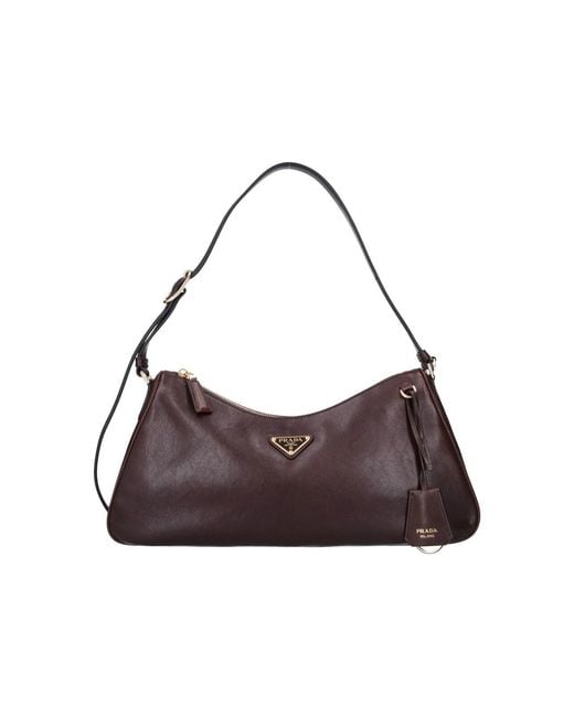 Borsa A Spalla "Aimée" di Prada in Brown
