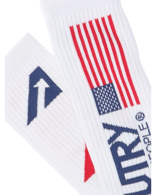 Autry White Logo Socks