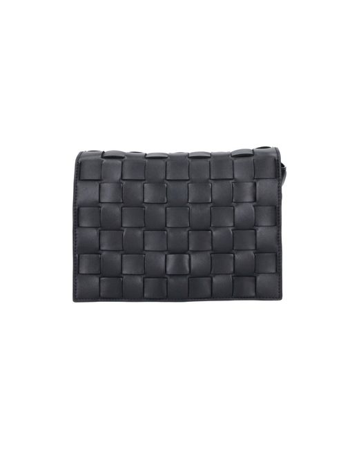 Bottega Veneta Black Shoulder Bag “Orto” for men