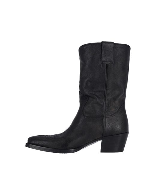 Stivali Logo di Miu Miu in Black