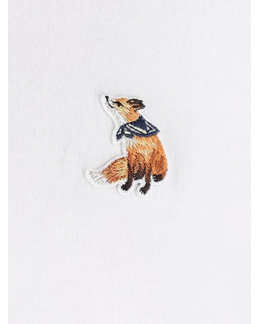 Maison Kitsuné White T-Shirt Dreaming Fox for men