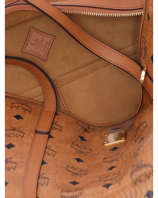 MCM Brown Liz Large Tote Bag