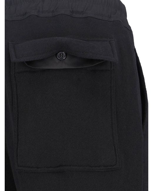 Rick Owens Black Sports Pants for men