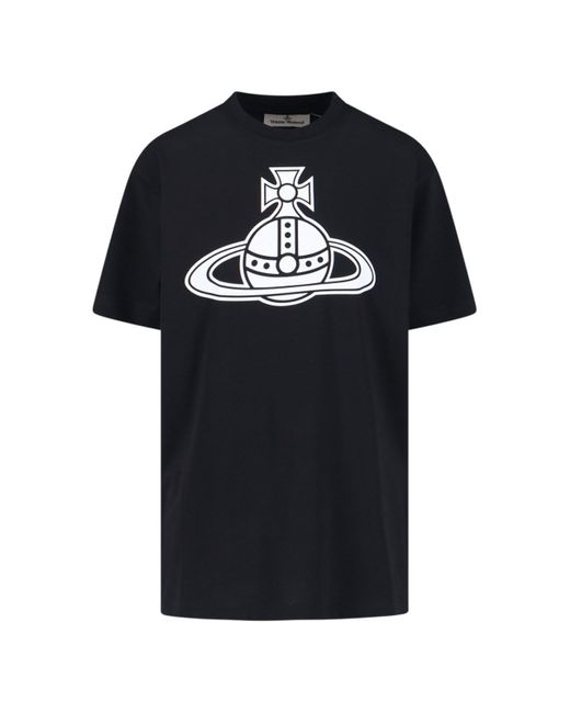 Vivienne Westwood Black T-Shirts And Polos Cotton