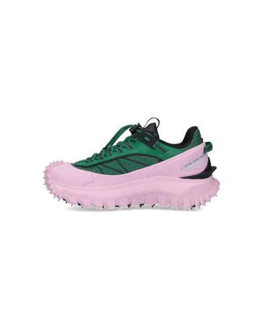 Moncler Green Trailgrip Gtx Bi-Colour Low Top Sneakers