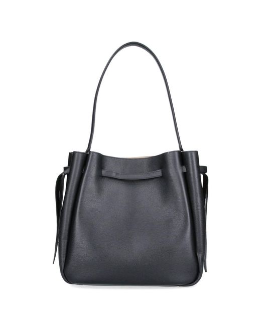 Tory Burch Black Bucket Bag "Romy"