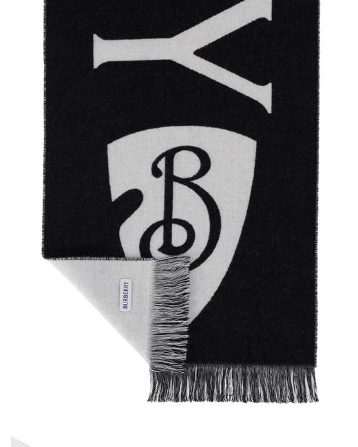 Sciarpa Reversibile "B Shield" di Burberry in Black