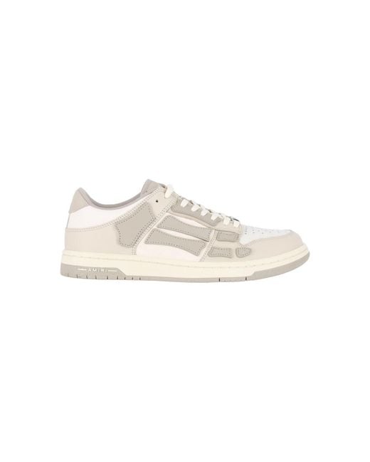 Amiri White Layered Perforated Low-Top Sneakers for men
