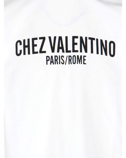 Valentino White 'Chez' T-Shirt for men
