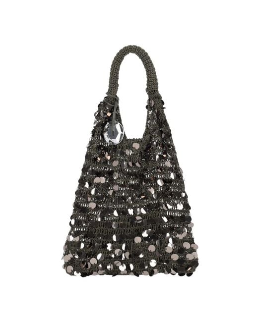 J.W. Anderson Black Sequin Hobo Bag