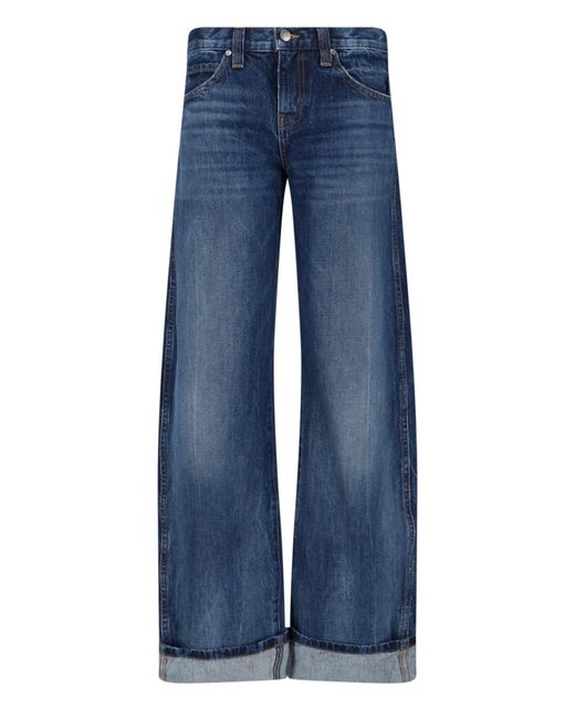 Khaite Blue 'Karo' Loose Jeans