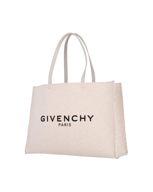 Borsa Tote Grande "G" di Givenchy in Natural