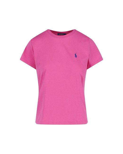 Polo Ralph Lauren Pink T-Shirt Logo
