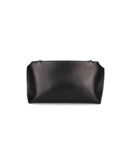 The Row Black Leather Bag "Terrasse"